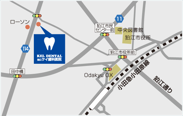 当院までの地図